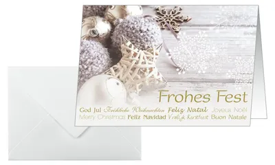 Produktbild von SIGEL DS034 Weihnachts-Karten (inkl. Umschläge), Christmas Feeling, A6 (A5), 25 Karten