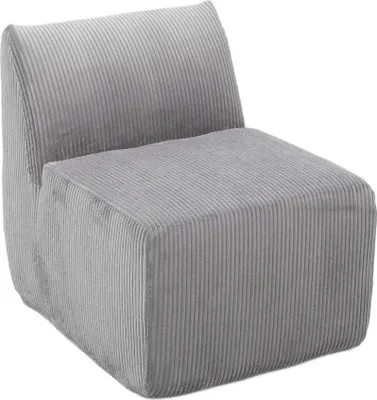 Zdjęcie produktu dla HOMLA Fotel modułowy SVELA szary sztruksowy 59,5x80x62 cm