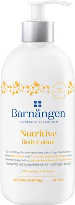 Obrázok produktu pre Barnängen Nutritive Body Lotion, Mlieko, Ženy, Hydratačný, Výživný, Zmäkčovadlo, Suchá koža, Veľmi suchá koža, Morušky, Fľaša
