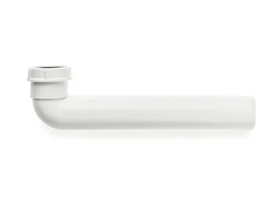 Produktbild von Naber Ablaufbogen 90°, weiß   - Montagematerial