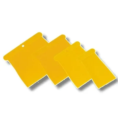 Produktbild von Kunststoffspachtel Set gelb/rot (4 Stk) - 40/80/100/120mm
