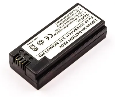 Produktbild von Akku für Sony DSC-FX77 Li-Ion 3,6 Volt 700 mAh schwarz.