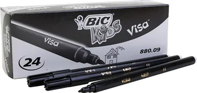 Image de Feutre de coloriage BIC Visa 880, noir, largeur de trait : 0,8