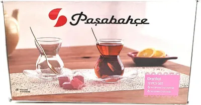 Produktbild von Topkapi 18 tlg Türkisches Tee Set Lina Sultan 6 Teegläser 6 Untersetzer 6 Misc