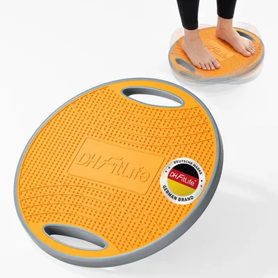 Produktbild von Balanceboard Kinder Erwachsene - Mit Griffen - 42 cm - Belastbar bis 200 kg - Rutschfest