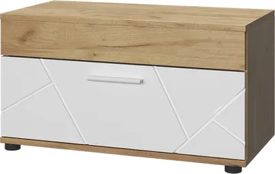 Produktbild von Wohnzimmerschrank Vicco Berno Goldkraft Eiche/Weiß 70.8 x 38.9 cm mit Klapptür, Model 55467