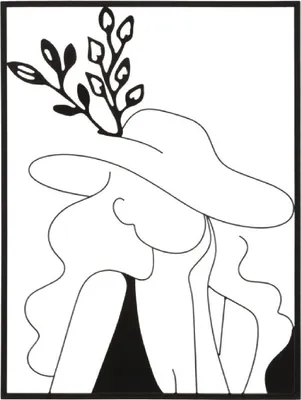 Immagine prodotto di Mauro Ferretti pannello da parete Elegant 60x1x80 cm nero