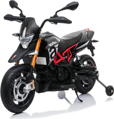 Immagine prodotto di Aprilia Dorsoduro 900 - Moto elettrica per bambini 12V - da 3 a 6 anni - Pneumatici EVA - Nero