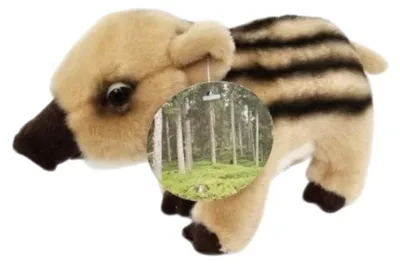 Produktbild von GIRST Wildschwein Plüsch Kuscheltier braun