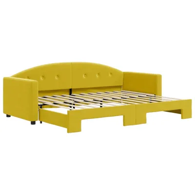 Produktbild von Tagesbett Ausziehbar Gelb 80x200 cm Samt