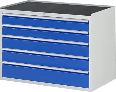 Produktbild von Rau Schubladenschrank m. Anti-Rutsch-Matte 5 Schubl.-XXL 2x120 2x150 1x180mm