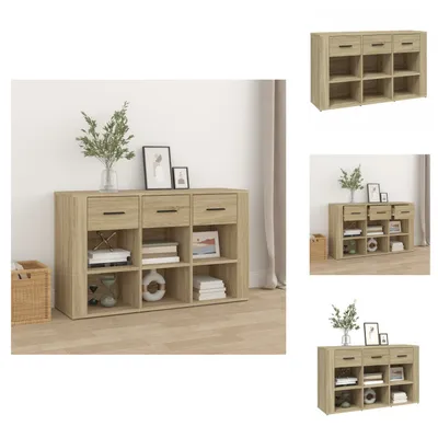Obrázek produktu pro vidaXL Příborník Sonoma-dub 100x30x59,5 cm materiál na bázi dřeva - Příborníky
