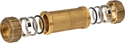 Produktbild von ITAP VX Messing-Reparatur-Klemmkupplung Ø 40 mm - lang - für PE-Rohr - DVGW