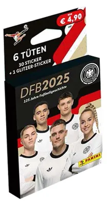Produktbild von DFB 2025 - 125 Jahre Fußballgeschichte - Sammelsticker - 1 Blister