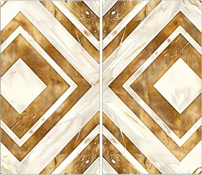 Produktbild von Spritzschutz Herdabdeckplatte Schneidebrett aus Glas Geometrisches Muster 2-Teilig (60x52cm)