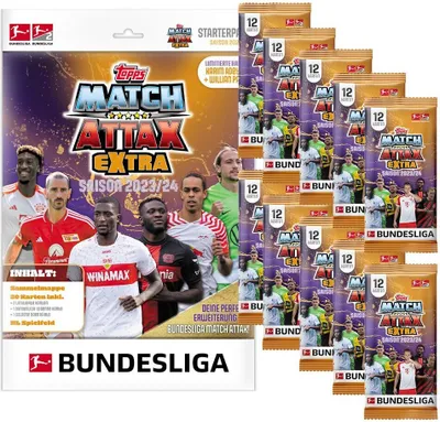 Immagine prodotto di Topps Match Attax EXTRA Bundesliga 2023/24 - 1 Starter + 10 Boosters