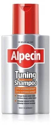 Imagen del producto de Alpecin Tuning Champú, 200 ml, Champú, para hombres, anticaída, protección del color, botella, con cafeína