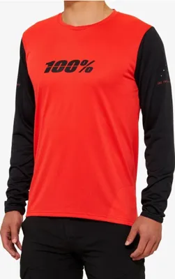Obrázek produktu pro 100% Ridecamp Dres s dlouhým rukávemRed/Black XL