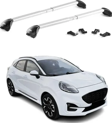 Produktbild von Dachträger Relingträger für Ford Puma 2020-2025 Alu Silber 2 tlg ABE