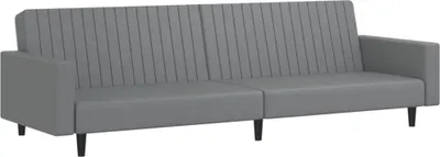 Obrázek produktu pro vidaXL Rozkládací pohovka 2-sedák šedá Imitace kůže