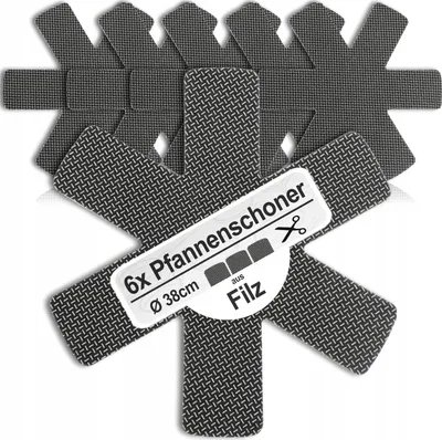 Produktbild von 6x Filz Pfannenschoner Topfschutz 38cm Rund Schoner
