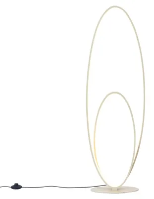 Produktbild von Design Stehleuchte Beige inkl LED 3 Stufen Dimmbar Boomerang