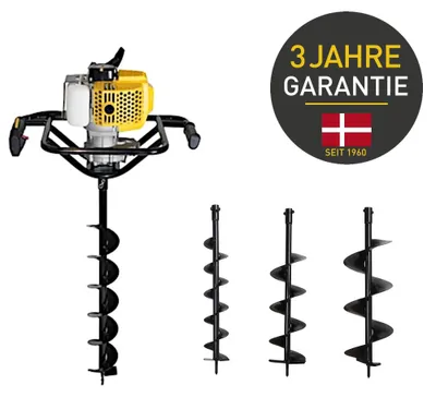 Produktbild von TEXAS Erdbohrer Erdlochbohrer Benzin Pfahlbohrer Erdbohrgerät EA5300 52ccm 1,9PS