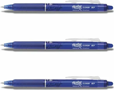 Produktbild von Pilot Frixion Clicker  0.7 Tintenroller blau 3er-Set