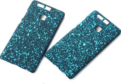 Produktbild von Handy Hülle Schutz Case Bumper Schale für Huawei P9 3D Sterne Türkis