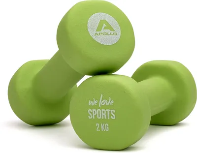 Produktbild von Apollo Kurzhantel Set für vielseitiges Krafttraining und Fitness, 2 x 2 kg