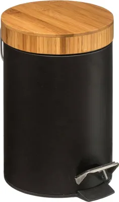 Obrázek produktu pro Odpadkový koš s bambusovým víkem NATUREO 3L, černý