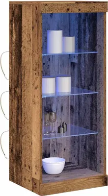 Image de vidaXL LED Sideboard Altholz 41 x 37 x 100 cm Holzwerkstoff