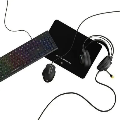 Produktbild von 4-in-1 RGB-Gaming-Bundle – Aquila – Tastatur + Headset + Maus + Mauspad