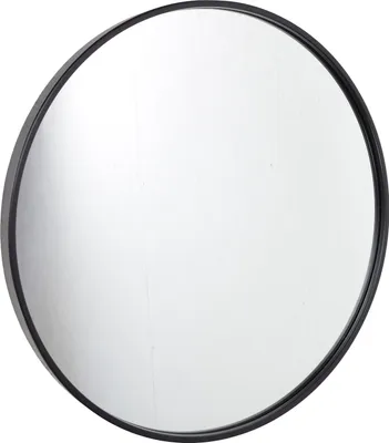 Image de Miroir rond Fragix Boston - Noir - Cadre métallique - Ø 60 cm