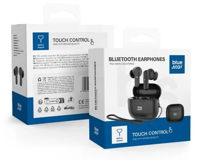 Zdjęcie produktu dla Bezprzewodowe słuchawki stereo Blue Star TWS BK31 czarne