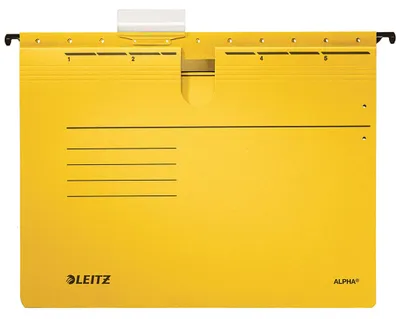 Produktbild von Leitz Alpha, Gelb, A4, Pappe, Metall, Polypropylene, DIN 821