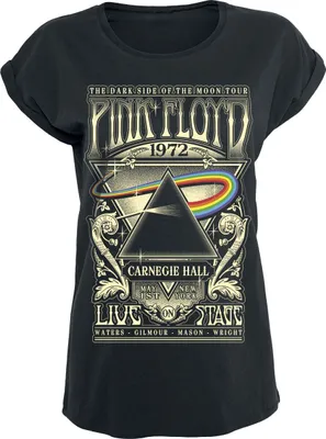 Produktbild von Pink Floyd T-Shirt Damen The Dark Side Of The Moon - Live On Stage 1972 schwarz 4XL