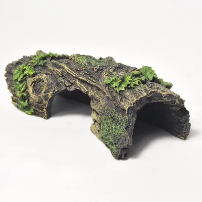 Immagine prodotto di Decorazione per acquario: tronco in resina, rifugio per pesci combattenti (Betta) e rettili, dimensioni 16,5 x 6,3 x 5,6 cm