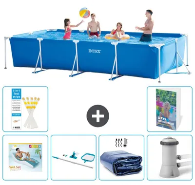 Produktbild von Rechteckiger Frame Pool - 450x220x84 cm - 7-teilig S134