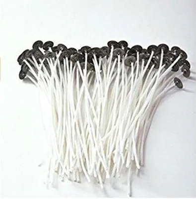Kerzendochte, 100 Stück, 20 cm, Baumwolle, raucharm