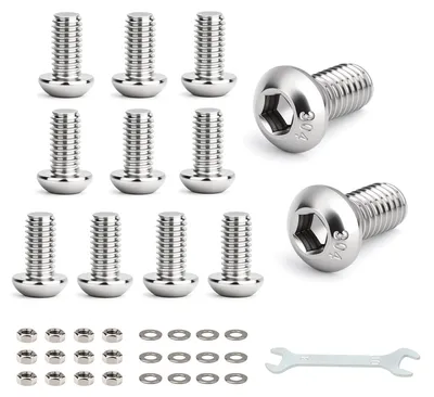 12er-Set M10 x 35 mm Edelstahl-Schrauben, Inbusschrauben