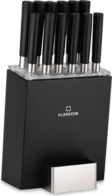 Produktbild von Klarstein, blok na nože s nožmi, 12 -dielna sada, inšpirované Japonskom