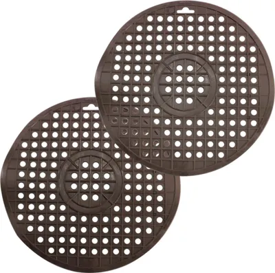 Produktbild von com-four® 2x Spülbeckeneinlage - Runde Spülbeckenmatte - Einlage für Spülbecken schützt die Oberfläche der Spüle und das Geschirr