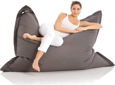 Image de Lazy Bag Pouf - Gris foncé