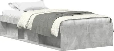 Produktbild von vidaXL Bettgestell Betongrau 100x200 cm