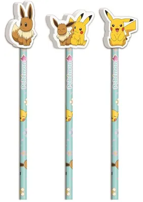 Image de Set de 3 crayons Pokemon Flowers
