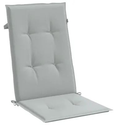Immagine prodotto di Set di 2 cuscini per sedile con schienale alto, color grigio chiaro