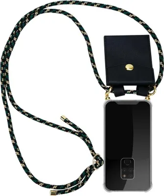 Produktbild von Cadorabo Hülle für Huawei MATE 20 Schutzhülle in Braun Handy Kette Silikon Kordel abnehmbares Etui