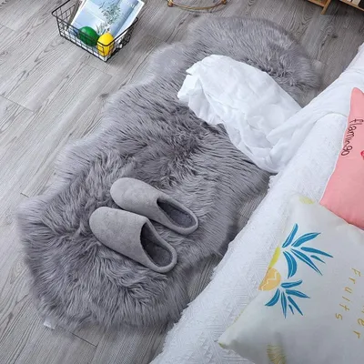Zdjęcie produktu dla Dywan z sztucznego owczej wełny do przytulnych wnętrz