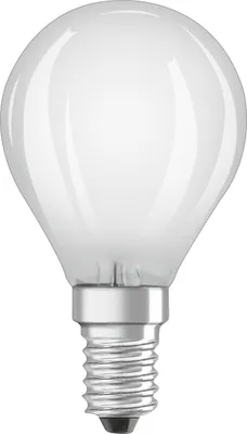Produktbild von OSRAM Filament LED Lampe mit E14 Sockel, Kaltweiss (4000K), Tropfenform, 4W, Ersatz für 40W-Glühbirne, matt, LED Retrofit CLASSIC P